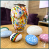Hand-Blown Glass Urn for Children's Ashes - Blue - Image 2