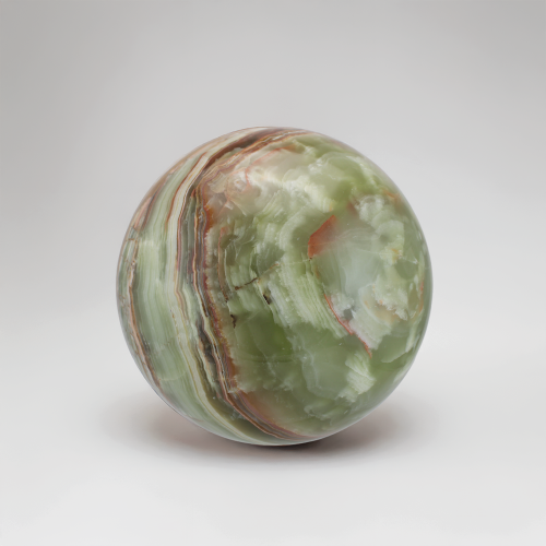 Green Onyx Sphere Urn - Earth