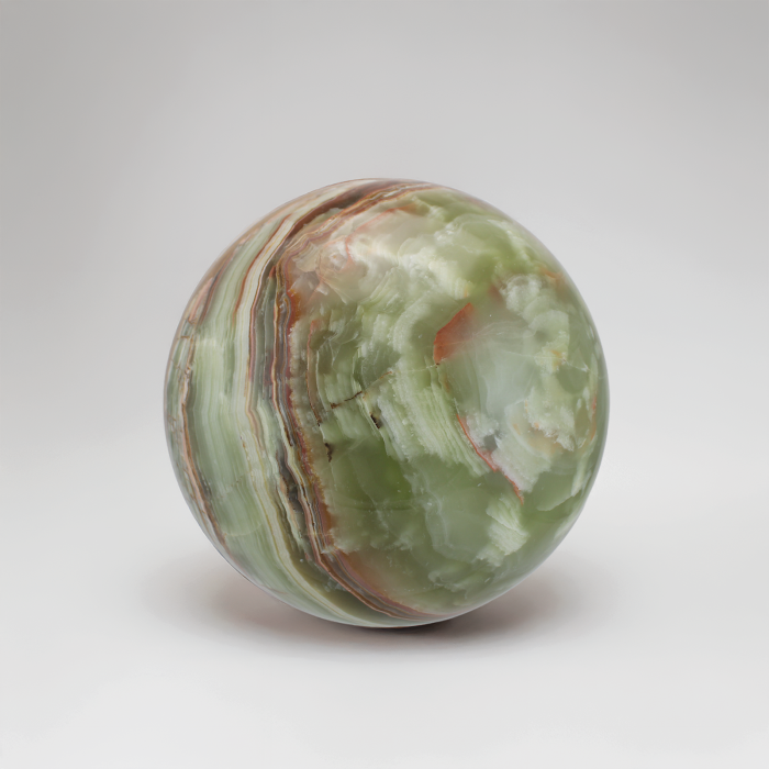 Green Onyx Sphere Urn - Earth