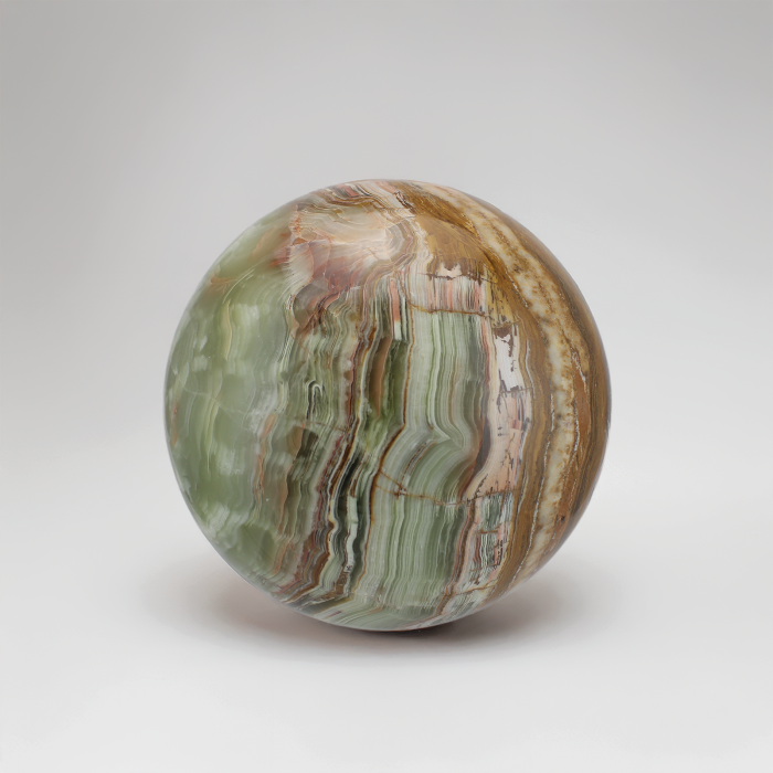 Green Onyx Sphere Urn - Earth - Image 3