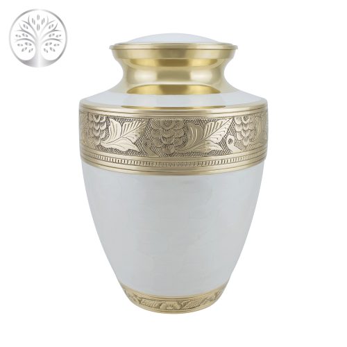 Gold Tranquility Brass Urn